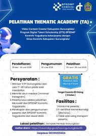 Pelatihan Thematic Academy Video Content Creator : Kesempatan untuk Tingkatkan Keterampilan Digital